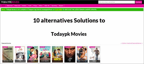Todaypk Alternatives
